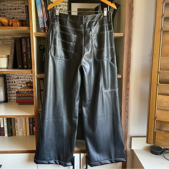 Staud Domino Pant Black Vegan Leather, NWOT - Picture 5 of 13